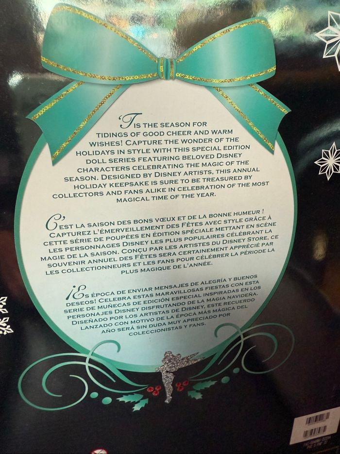 Poupée édition limitée de Noël 2022 Clochette Disney - photo numéro 4