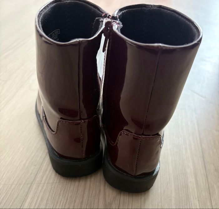 Bottes fille Zara bordeaux taille 23 neuve portée une fois - photo numéro 3