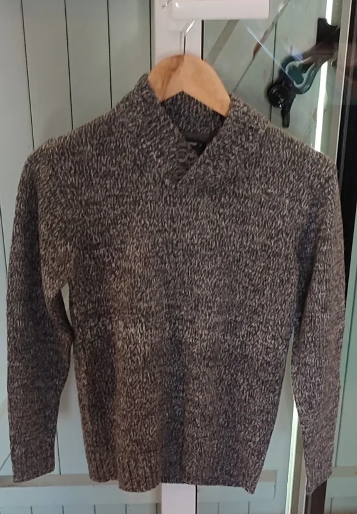 🔥 Pull garçon 12 ans In Extenso – Gris chiné chaud & tendance ! - photo numéro 3