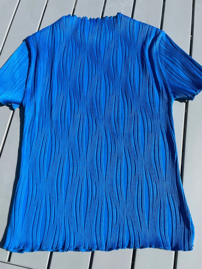 Tee-shirt bleu Amisu - photo numéro 4