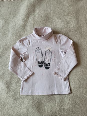 pull col roulé lisa rose 3 ans 94 cm