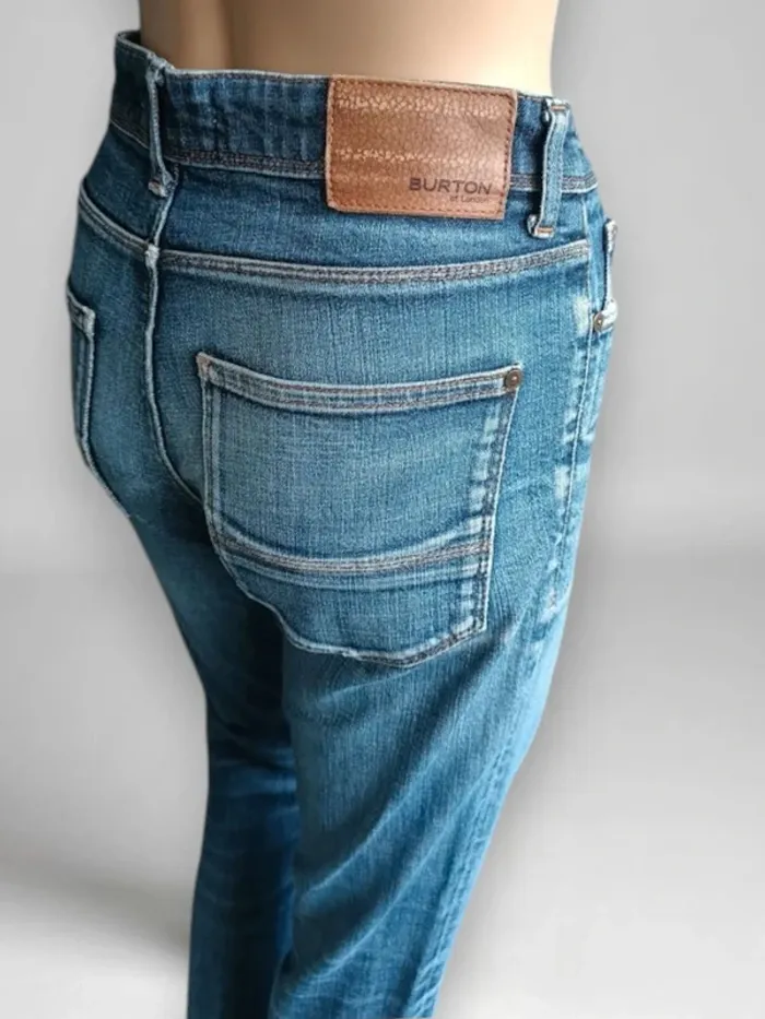 Jean Burton,coupe regular fit ,taille mi-haute,extensible - photo numéro 8