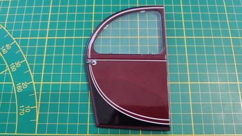 Portière AR droite + vitre 80-1 numéro 80 n°80 pièce détachée Citroën 2CV 2 CV Charleston 1/8 1:8 1/