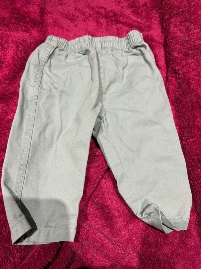 👶 Pantalon bébé bleu turquoise  - Taille 6 mois