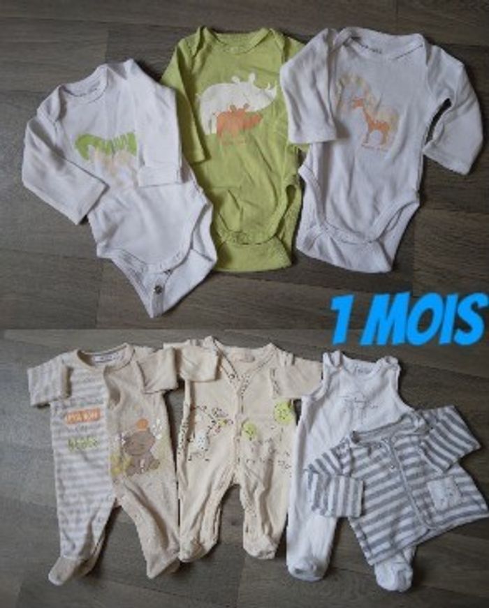 lot vetements 1 mois