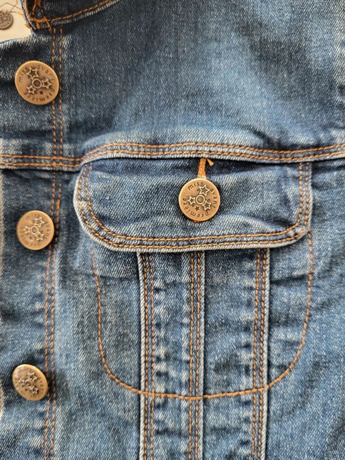 Veste en jean bleue Miss Avant Première Taille 14 ans - photo numéro 2