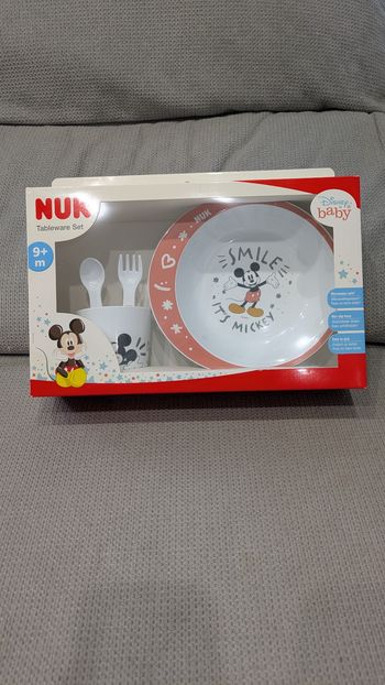 🏰 Coffret Repas NUK x Disney Mickey Mouse - Neuf