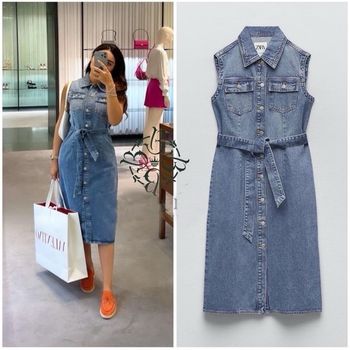 Robe en jean Zara
