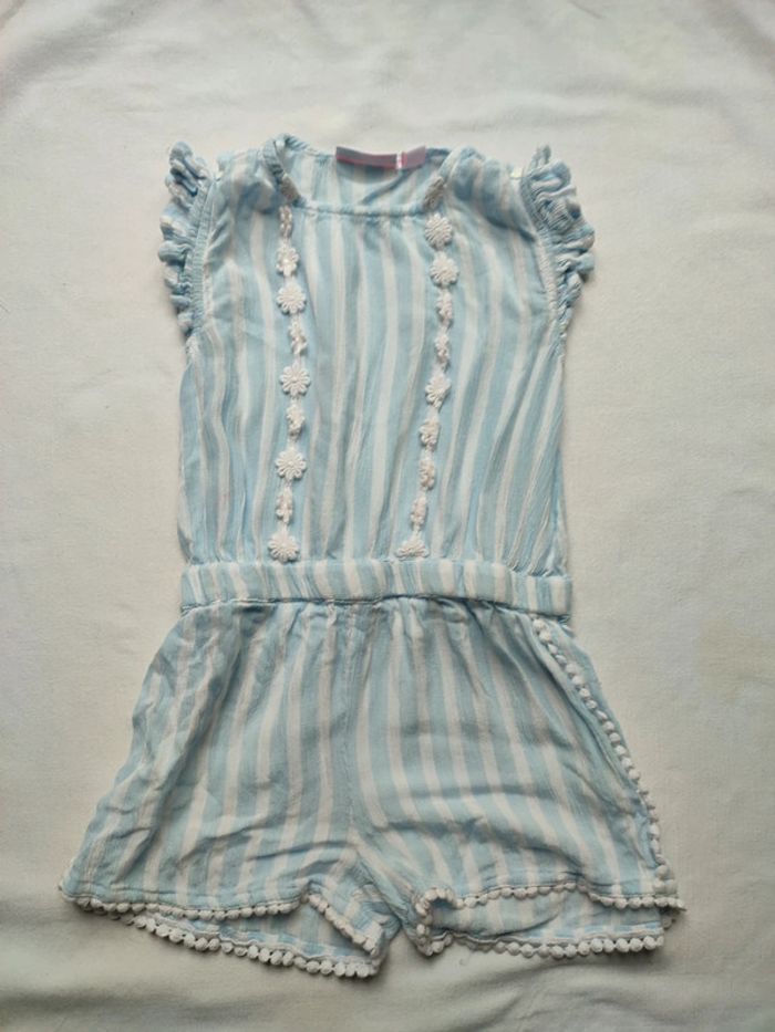 Combinaison short 6 ans rayée légère 6 ans