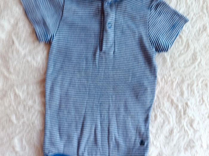 Body manches courtes Garçon 6 mois Petit bateau 100% coton - photo numéro 3