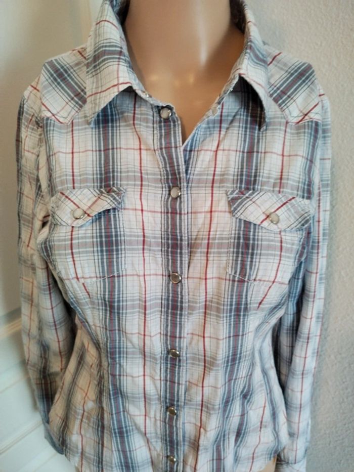 Chemise à carreaux Esprit taille 34 - photo numéro 4