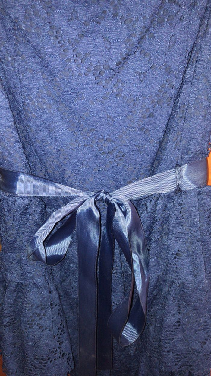 Morgan robe bustier taille M couleur bleu - photo numéro 3