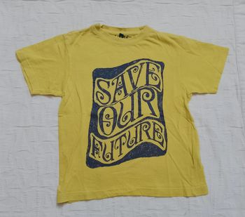 La rue t shirt manches courtes jaune