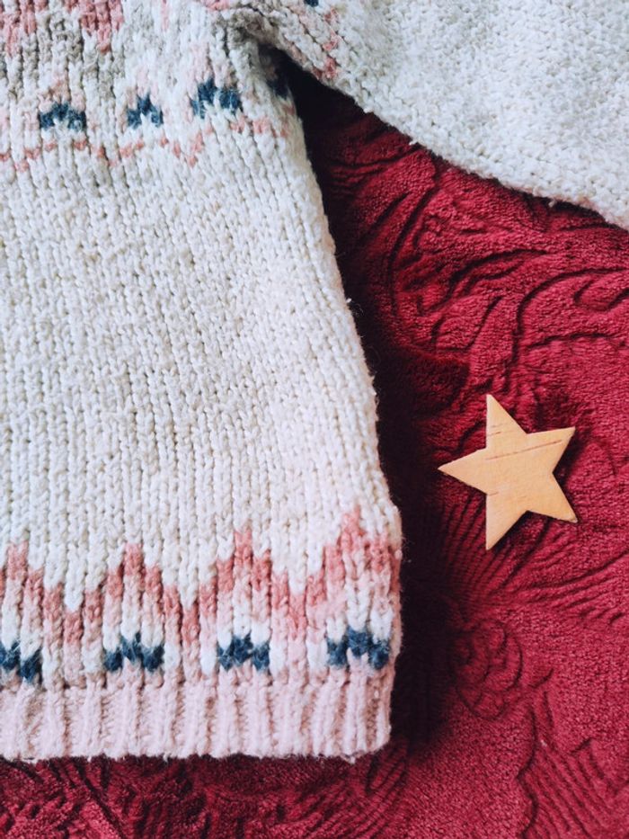 Joli pull hiver bien chaud fille 12 mois - photo numéro 3