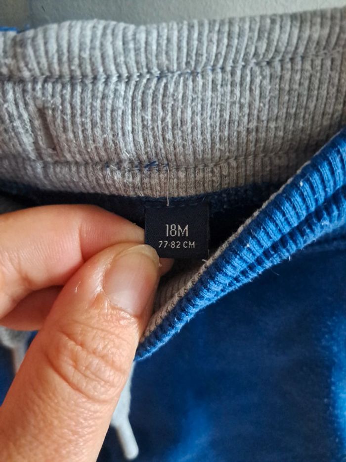 Pantalon souple jogging bleu 18mois kiabi - photo numéro 6