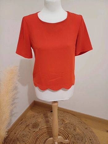 Blouse rouge chic Atmosphère taille S 36