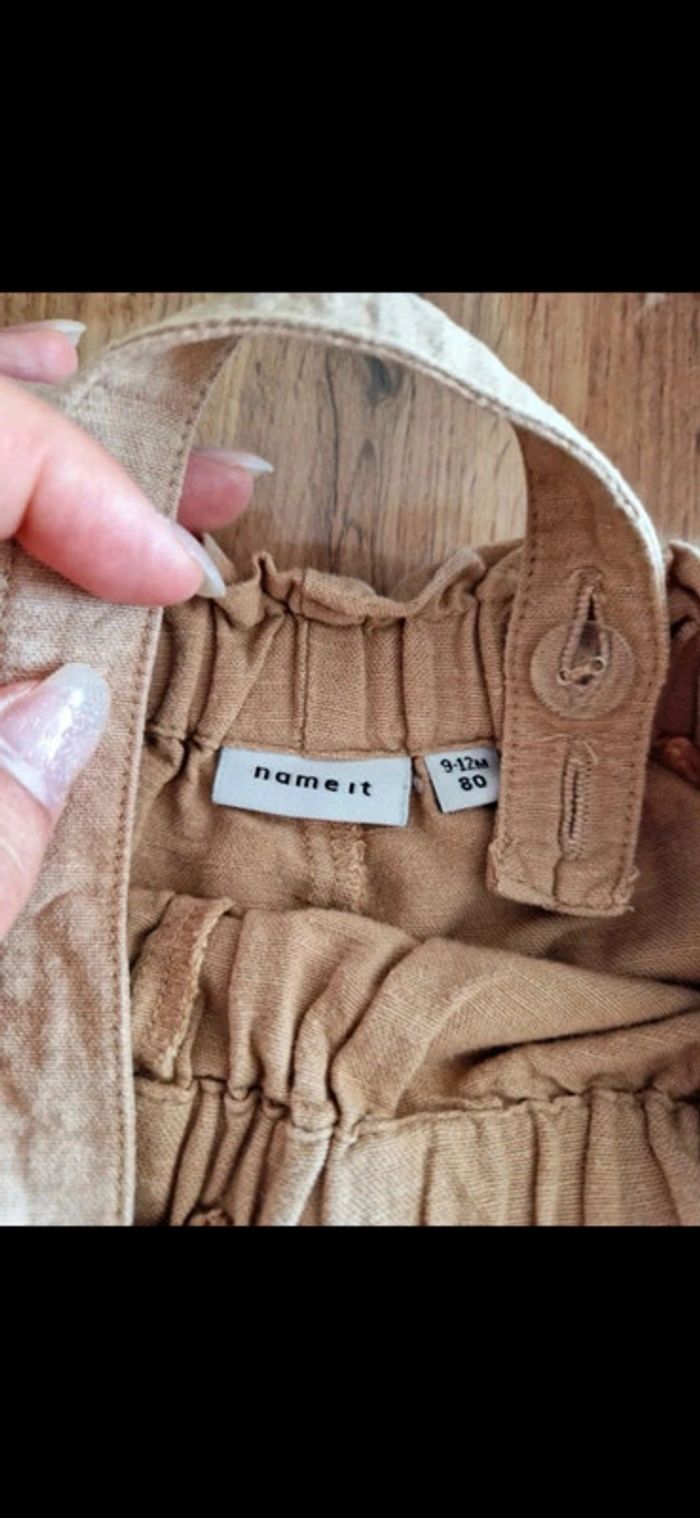 Salopette beige 9-12 mois Name it - photo numéro 3