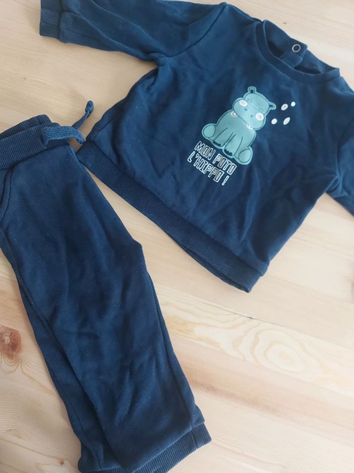 Ensemble jogging Hippopotame 9 mois - photo numéro 3