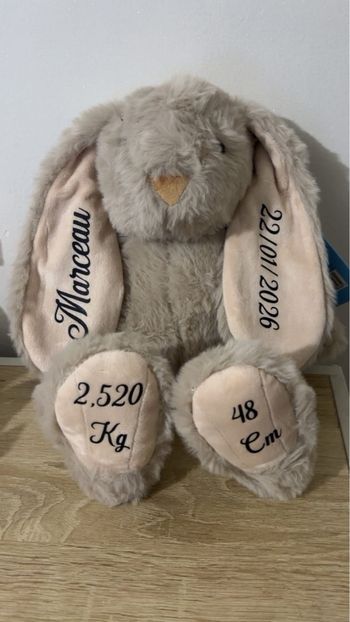 Lapin naissance  personnalisée 