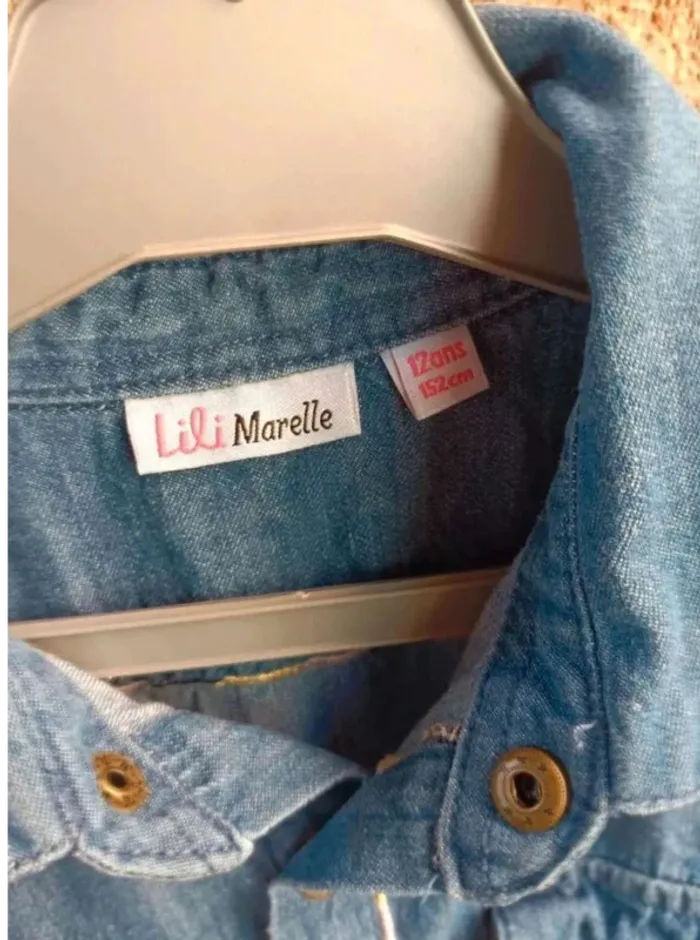 Robe en jean Lili marelle 12 ans bon état - photo numéro 5