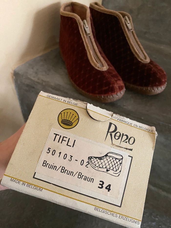 Chaussons montants zippé brun Reno 34 neuf - photo numéro 10
