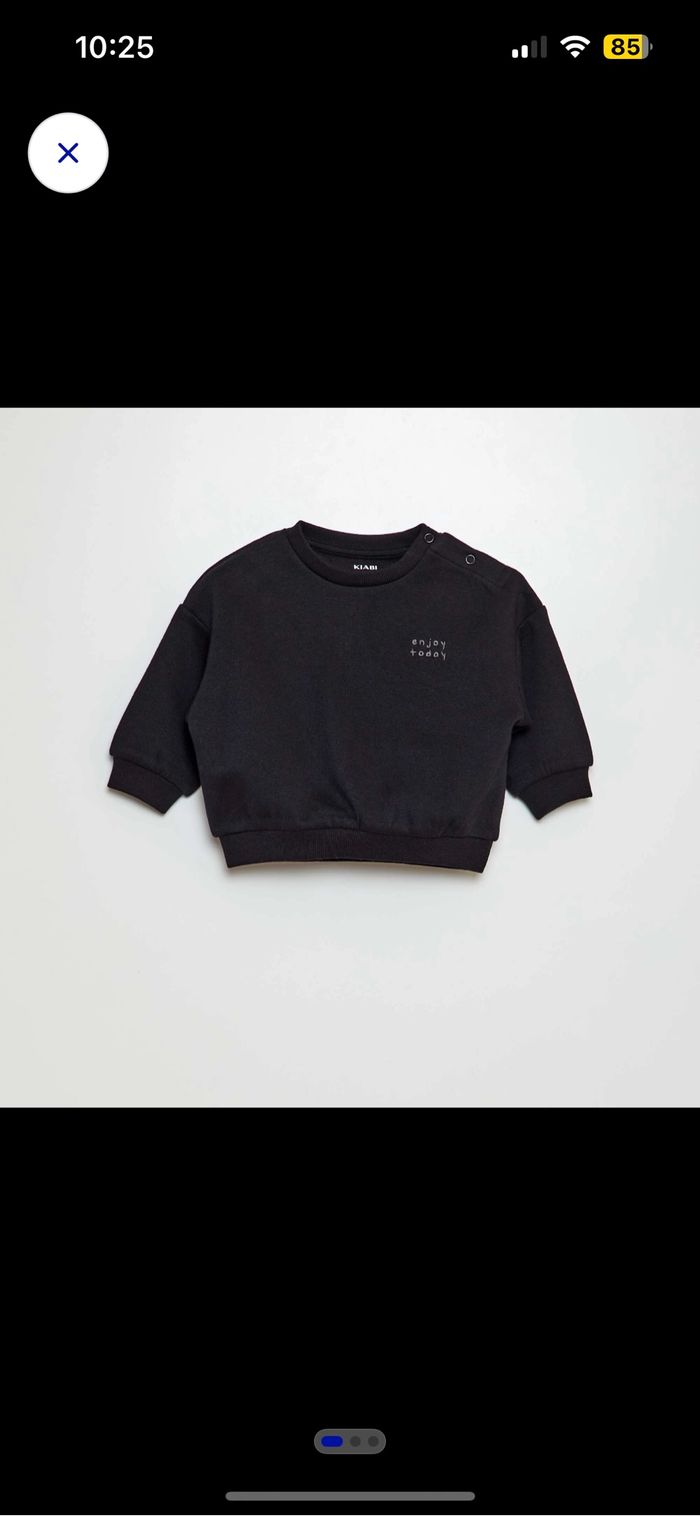 Pull molletonné noir