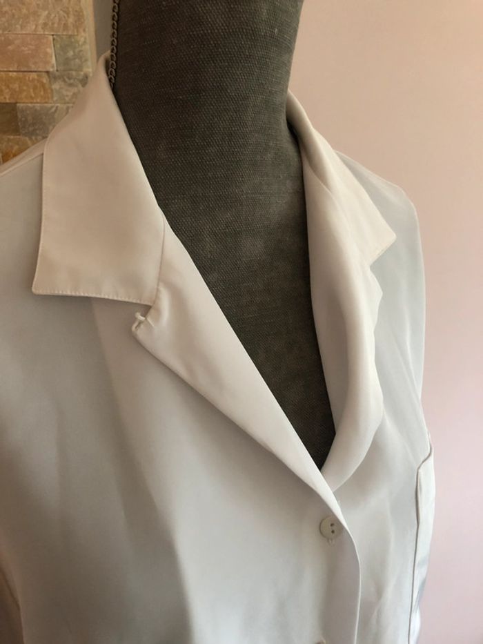 Chemisier blanc vintage 46/48 - photo numéro 3