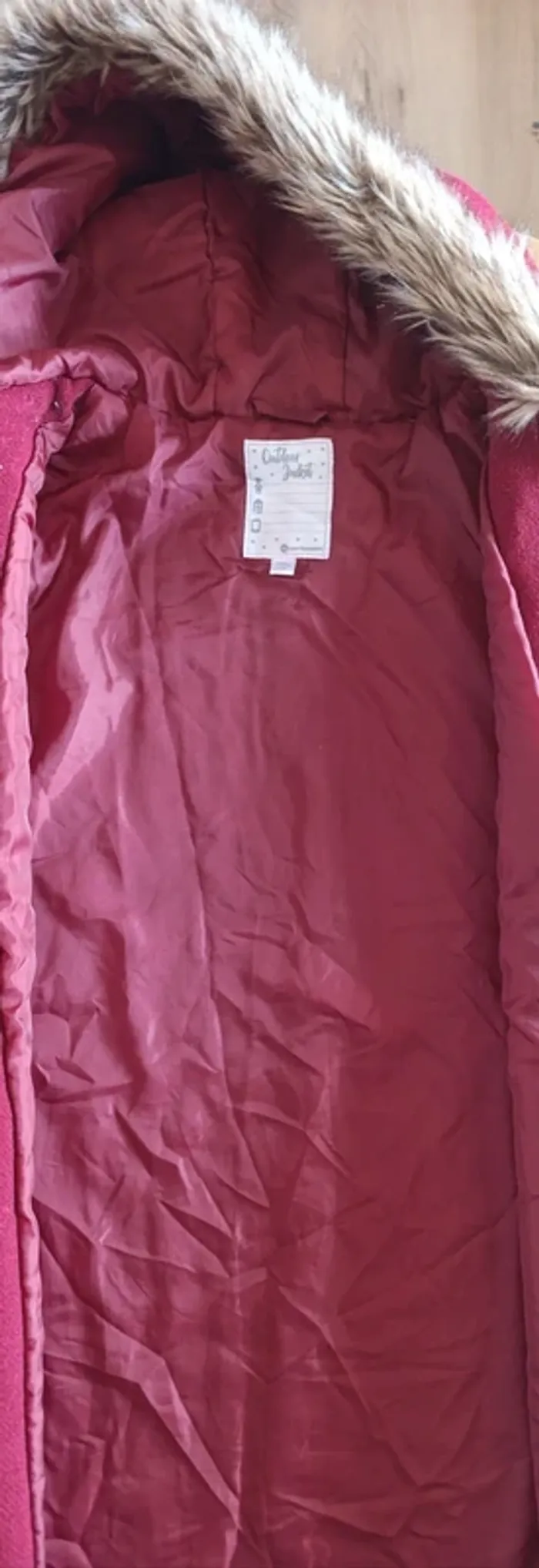 Duffle coat Vertbaudet 12 ans en drap de laine - photo numéro 5