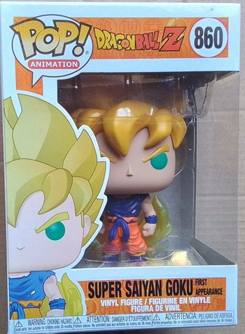 Figurine funko pop super sayan goku numéro 860