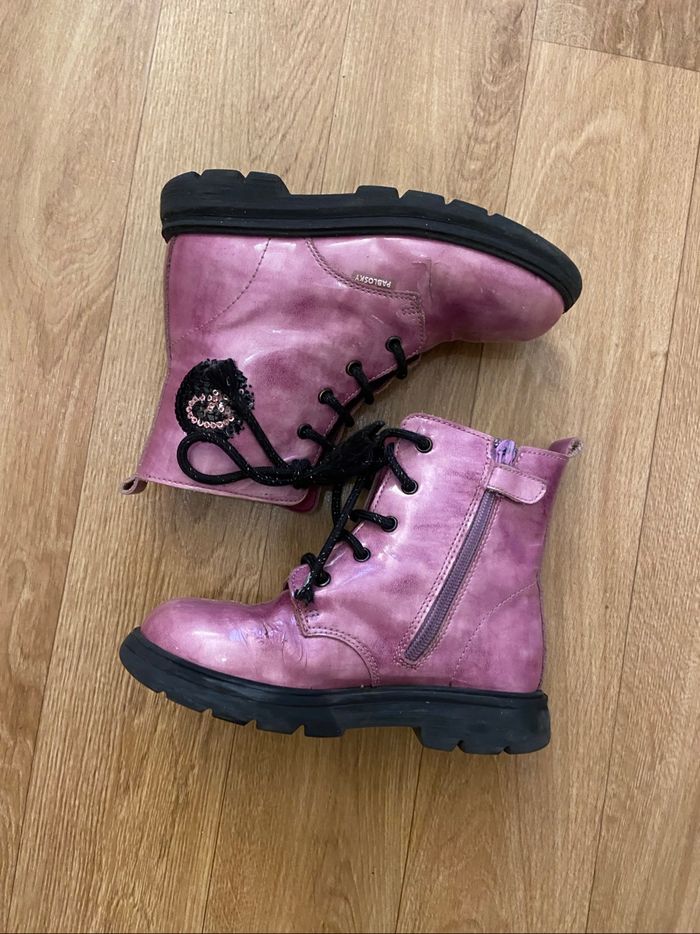 Bottines à lacets roses T.29 - photo numéro 5