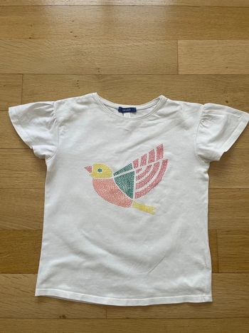 T shirt okaidi manches volant