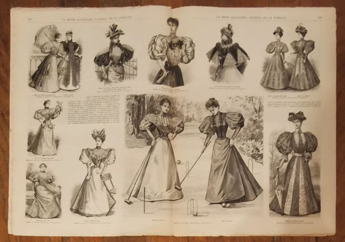 Journal la mode illustrée supplément 16 juin 1895 N°24 vintage - photo numéro 4