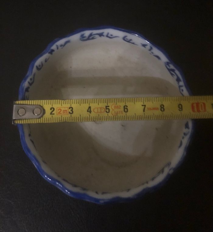 Cendrier asiatique blanc et bleu - photo numéro 6
