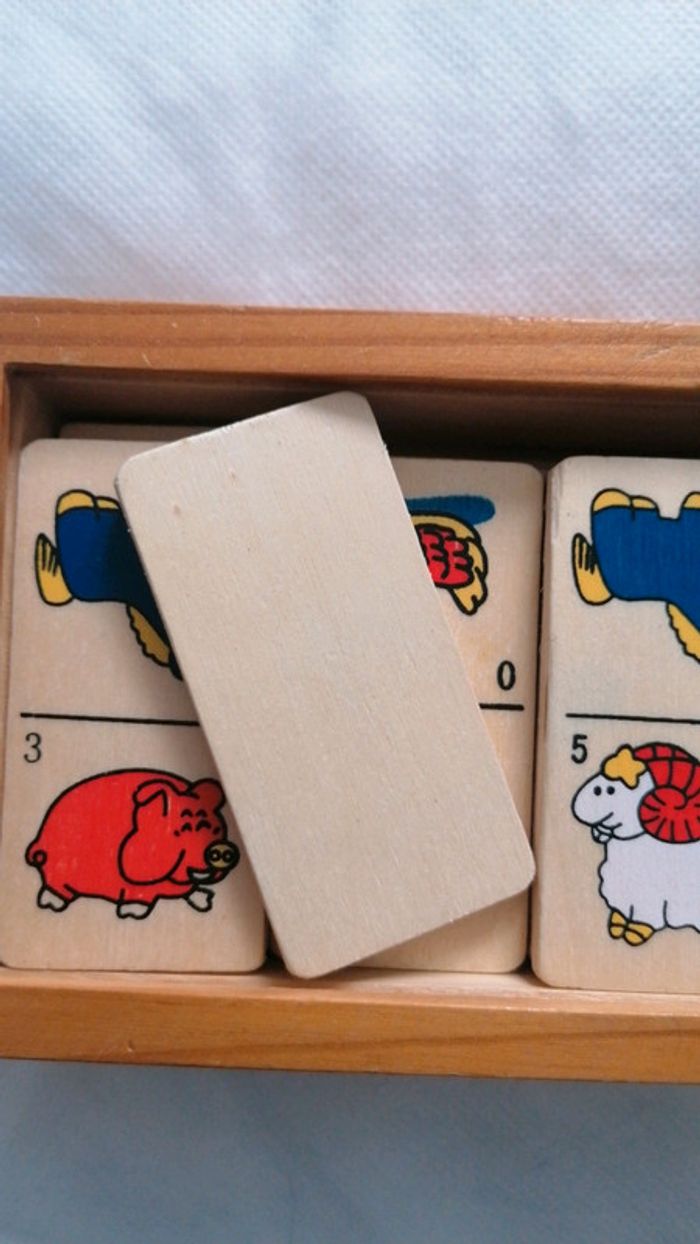 Dominos en bois Animaux de la ferme - photo numéro 8