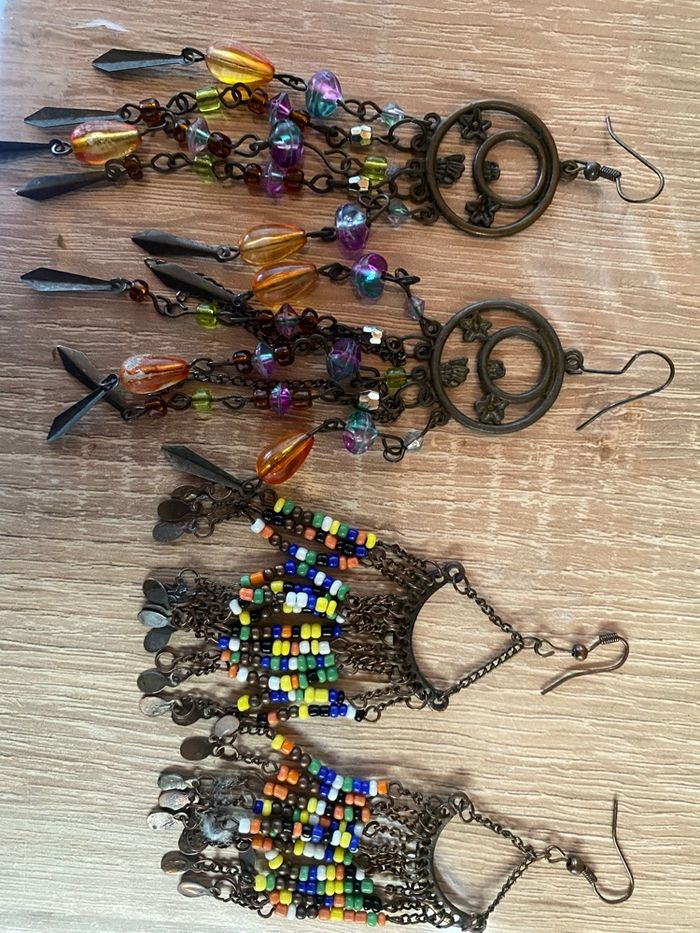 Lot boucles d’oreilles