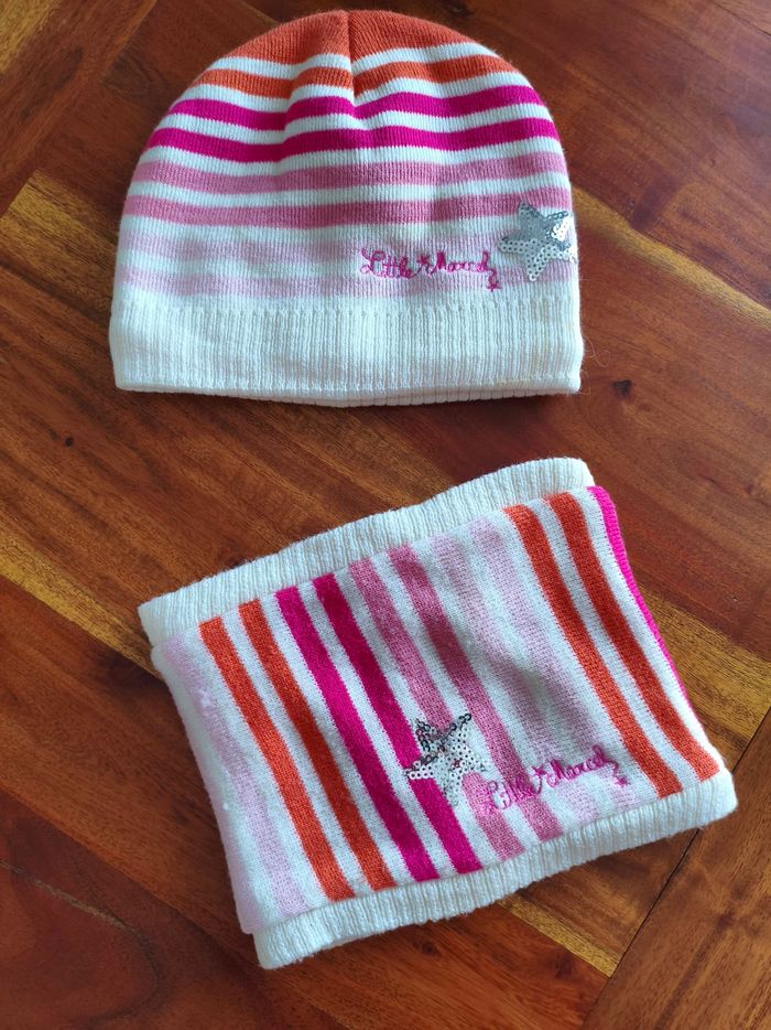 Bonnet+tour de cou fourrés
