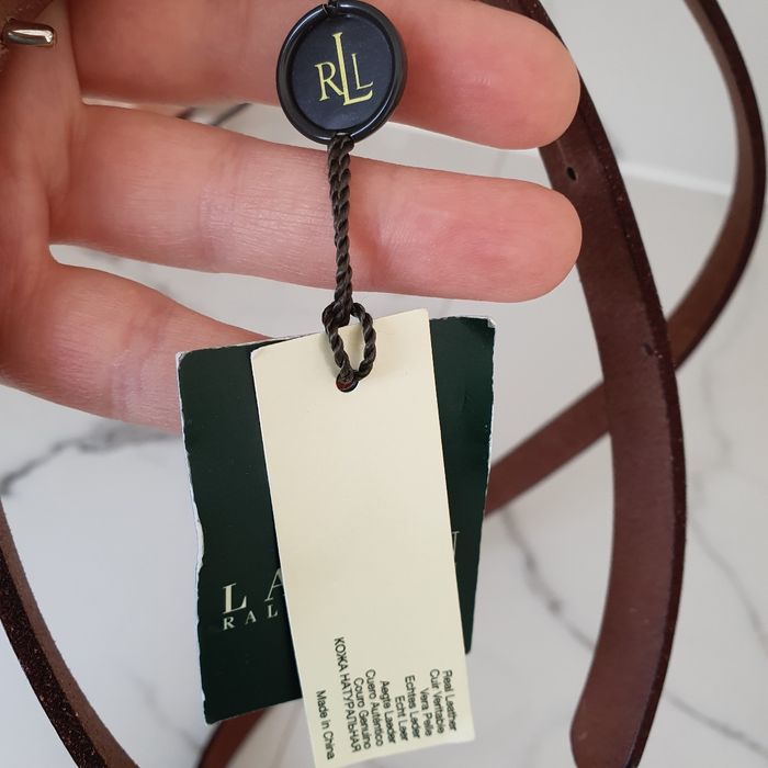 Ceinture en cuir femme Ralph Lauren XL - photo numéro 3