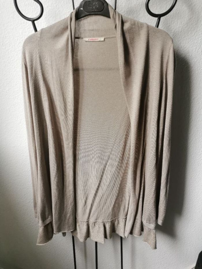 Gilet/Veste beige CAMAIEU