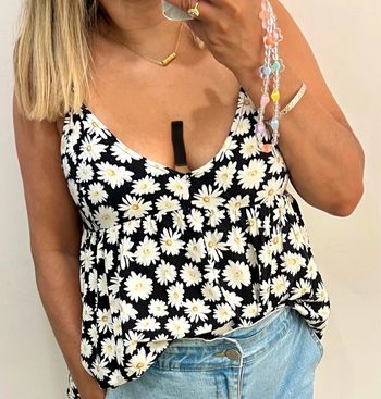 🌼 Débardeur fleurie  Pull & Bear Taille M