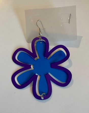 Boucles d’oreille fantaisie « fleur »