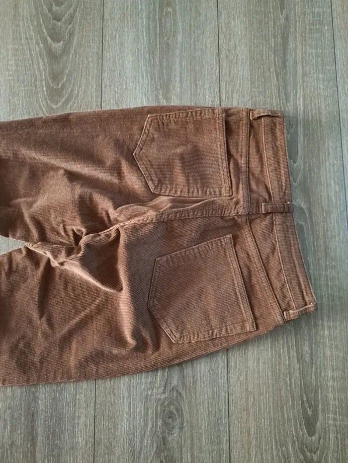Pantalon velours marron taille XS - photo numéro 3