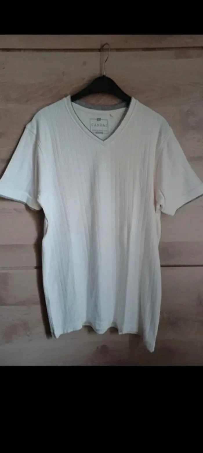 Tee shirt blanc Taille L Canda - photo numéro 3