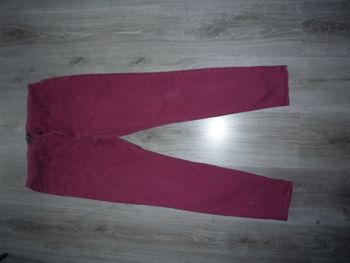 PANTALON DROIT BORDEAUX "KIABI" - TAILLE 42 - n°02