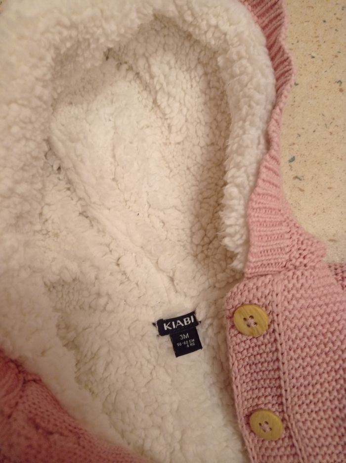 Veste bébé rose - photo numéro 2