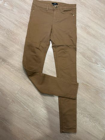 Pantalon skinny femme marron automne