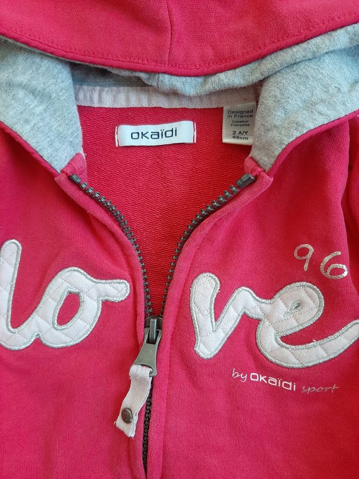 Sweat zippé à capuche 24 mois - photo numéro 2