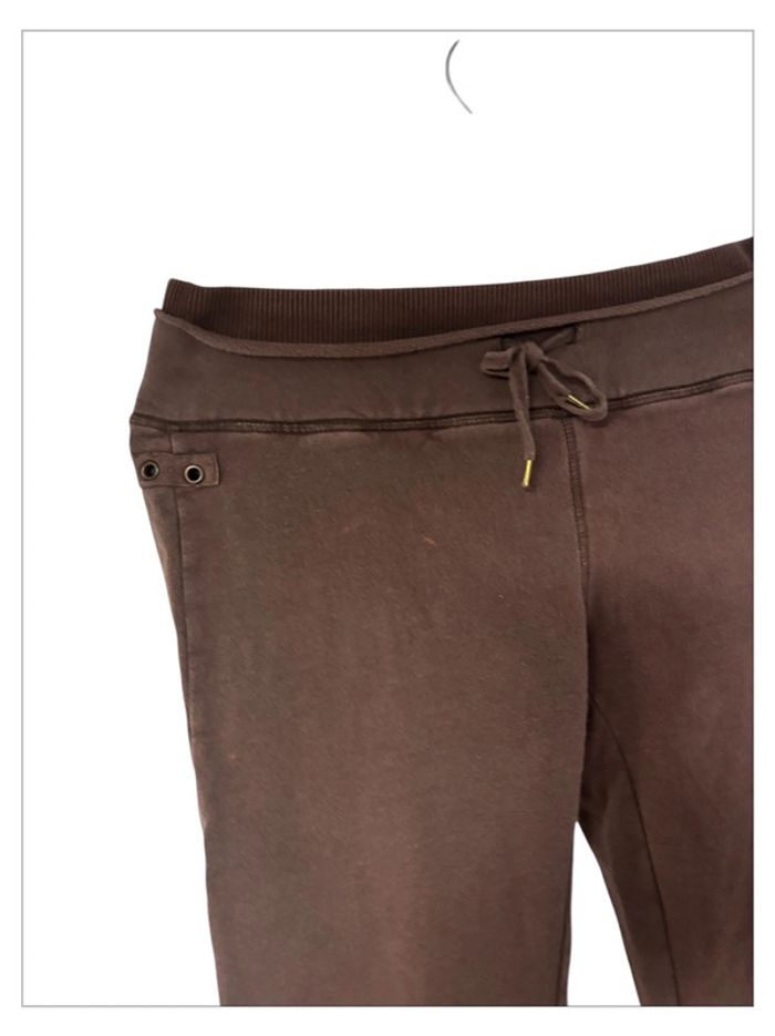 Jogging Le Coq Sportif vintage marron évasé – Taille M - photo numéro 3