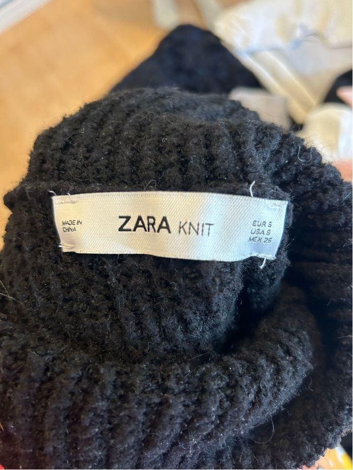 Col roulé Noir Zara Taille 36 - photo numéro 4