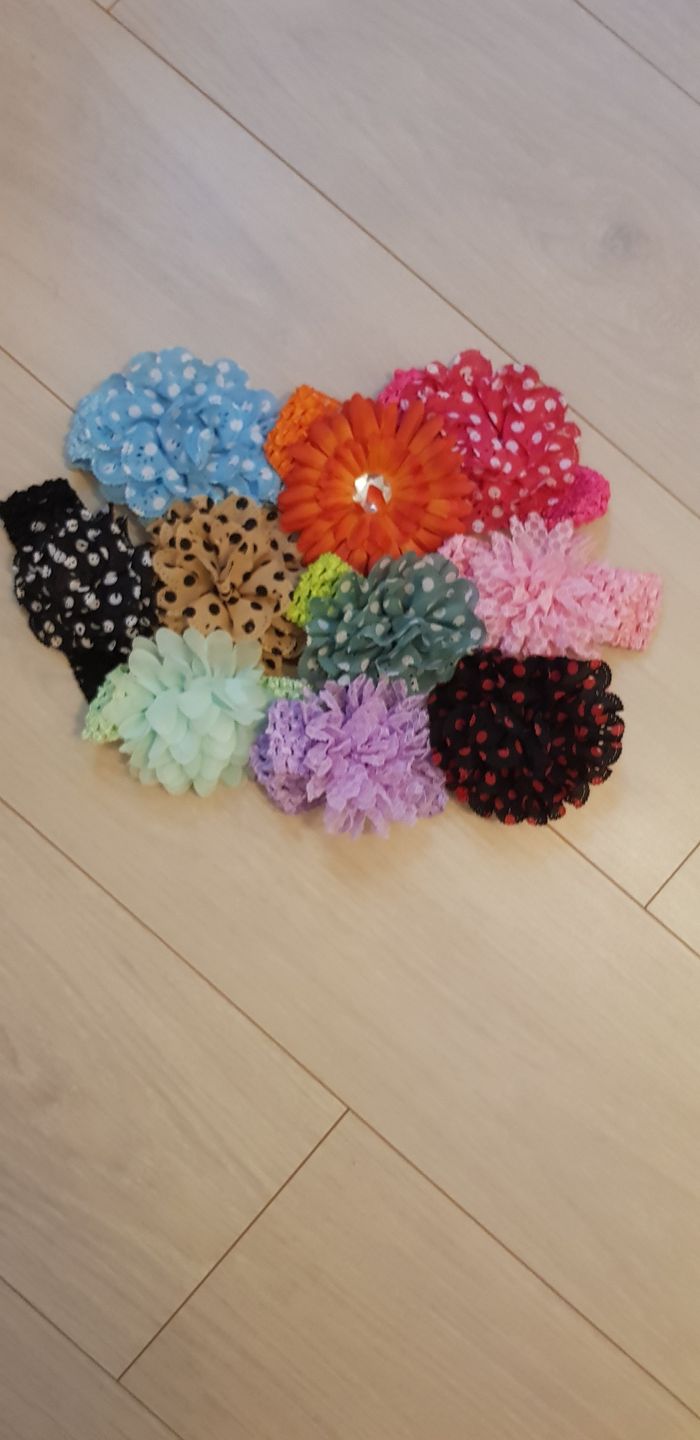 Lot bandeau fille afro élastique large