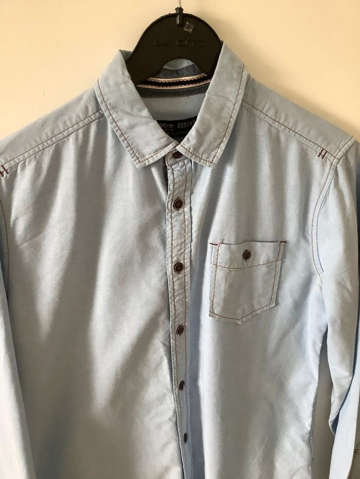 Chemise jean souple bleu clair Bonobo S - photo numéro 2